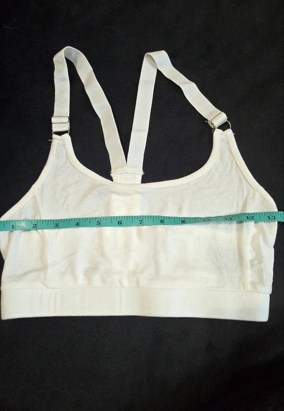 POL White Racerback Sports Bra - Picture 2 of 5